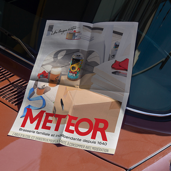 Campagne d'affichage de la Brasserie Meteor
